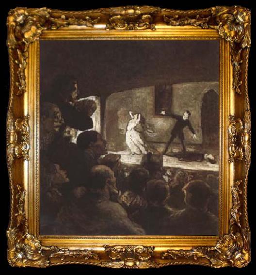 framed  Honore  Daumier The Melodrama (mk09), ta009-2